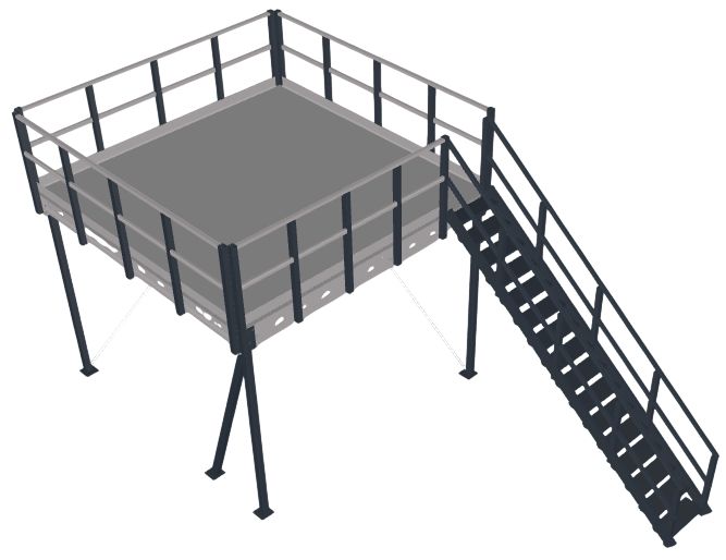 Plateforme 16 m² sans palier