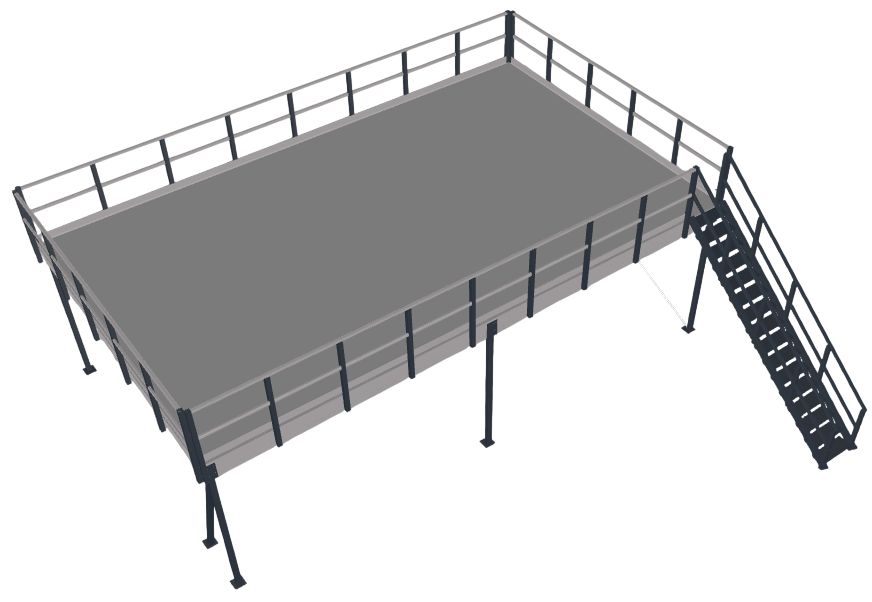 Plateforme 60 m² sans palier